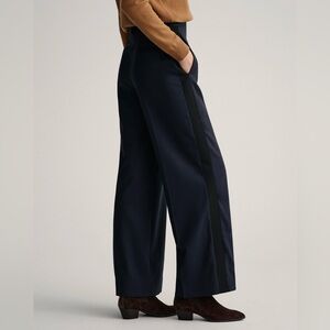 Byblos Italian Crepe Polyester Wide Leg Pants Trousers Size 52